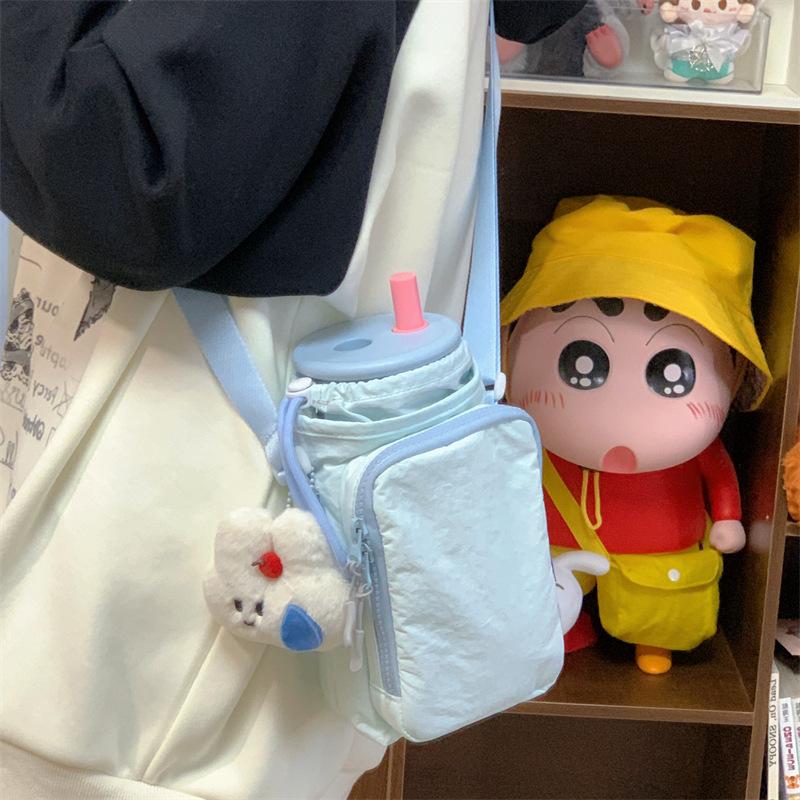 2025 New Outdoor Travel Kettle Bag with Mobile Phone Bag Messenger Bag Men's and Women's Leisure Sports Portable Drawstring Bag