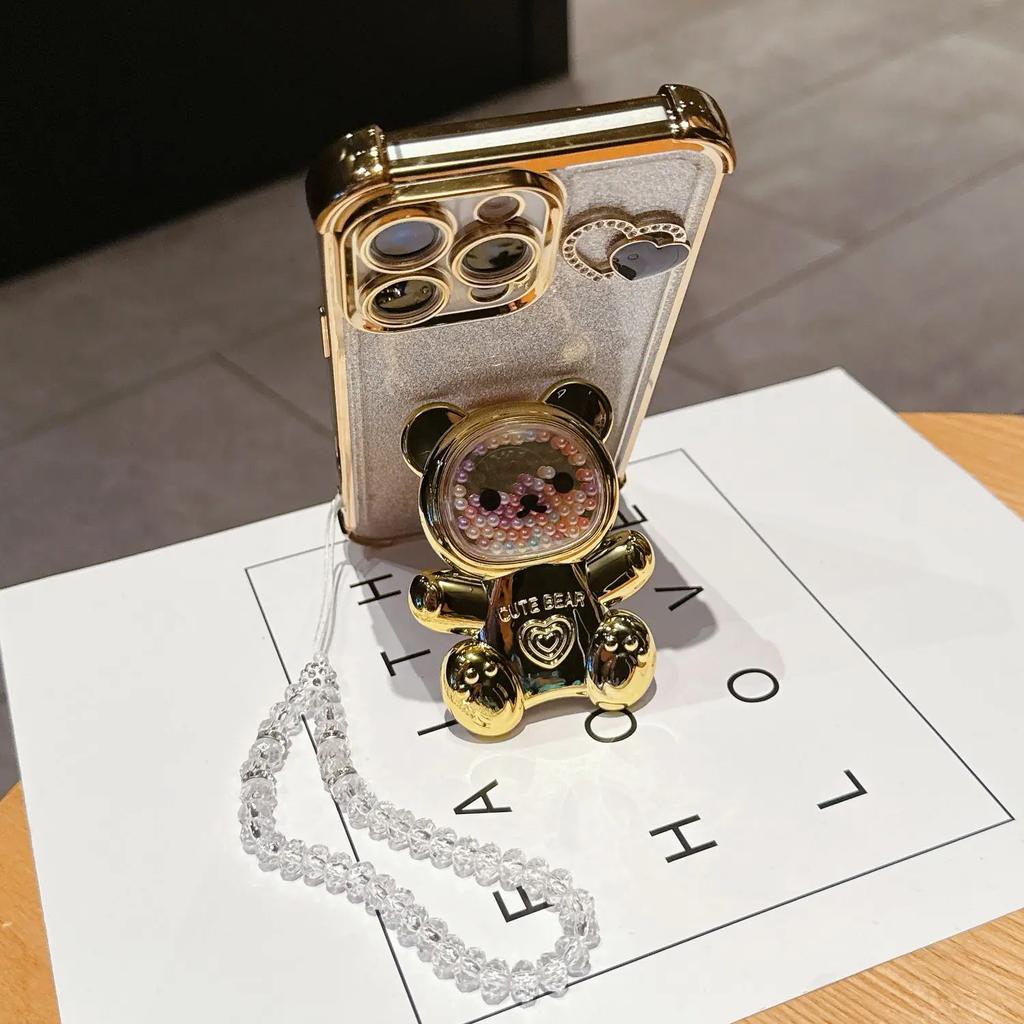 Lanyard Luxury Magnetic Plating Clear Case For XiaoMi 14T Pro Shockproof Silicone Cover