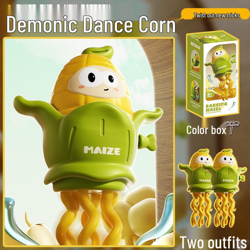 Wind-Up Dancing Corn Twist Decompression Toy