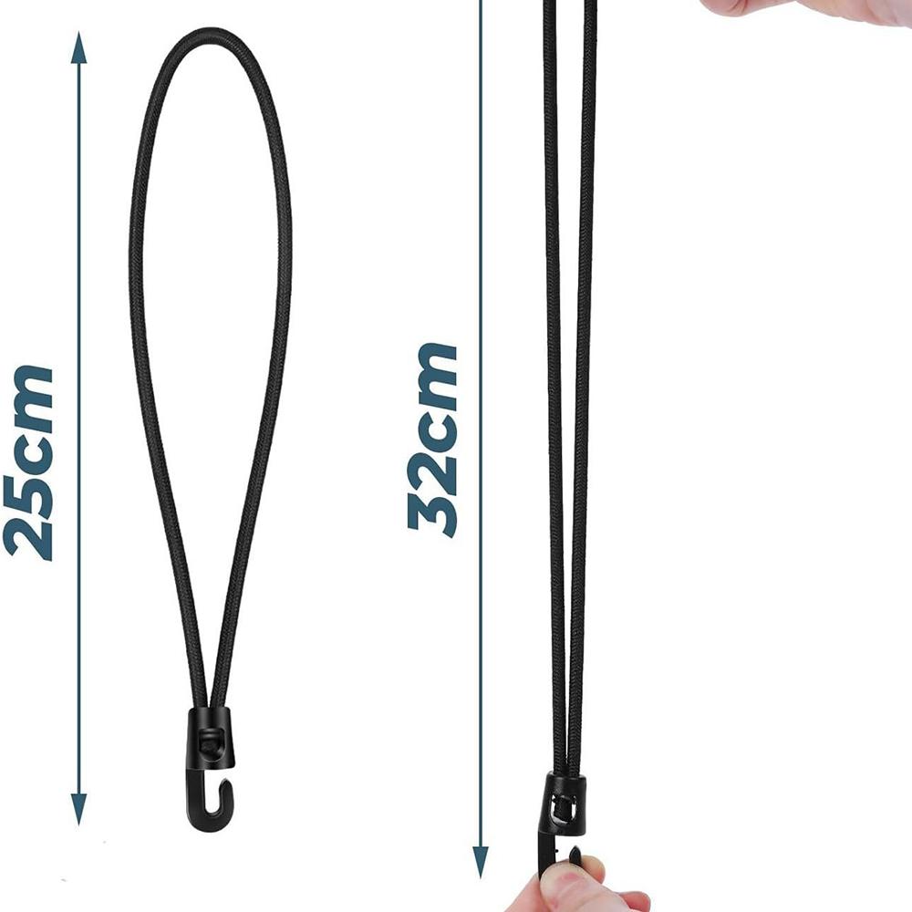 

New 20pcs 25 cm Bungee Cord with Hooks for Tarpaulins, Tents, Nets, Camping