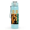 1PC Yoga Letter Art 750ml Color Plastic Sports Water Bottle Leakproof Flip Straw Lid Suitable for Sports Office Home Use
