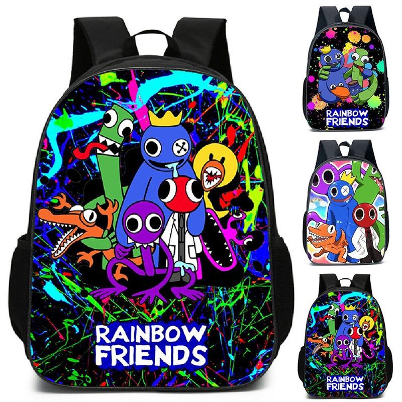 Colorful Roblox Rainbow Friends School Backpack With Breathable Nylon Material