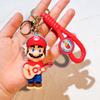27 Stile Super Mario Bros Schlüsselanhänger Actionfigur Niedlicher Cartoon-Charakter Spielzeugpuppe Modell Dekoration Kindergeburtstagsgeschenk