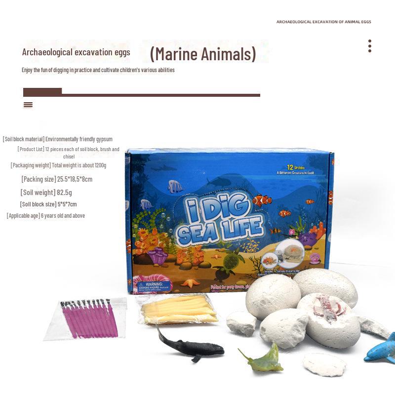 Neues Tierausgrabungs-Entdeckungsset: Ozean- & Grasland-Insektenerkundungsspielzeug für Kinder