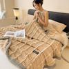 Striped Warm Blankets Soft Sofa Blankets High Quality Quilt  Autumn Winter