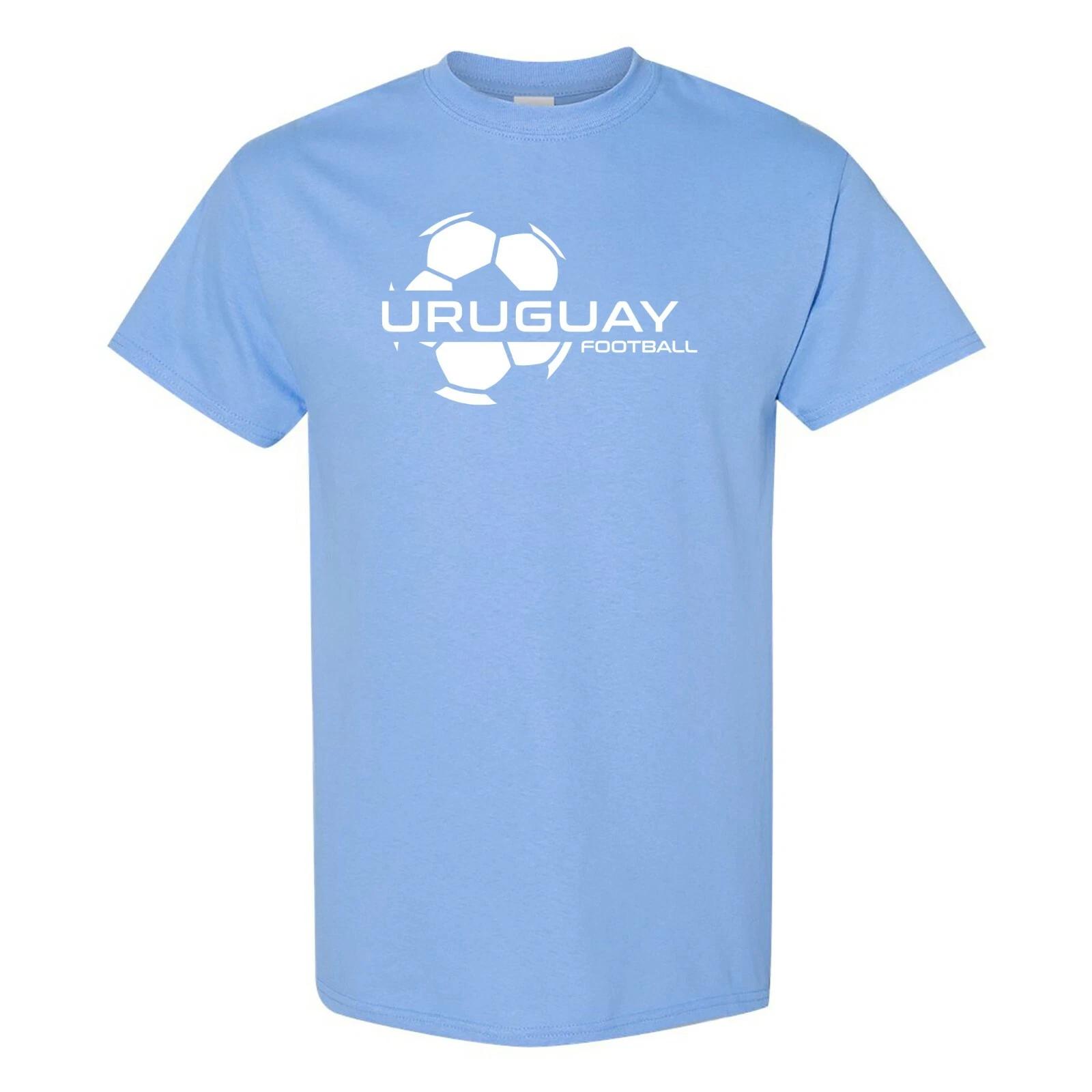 

Uruguay Football Strike - Soccer Sports Short Sleeve T-Shirt - Carolina Blue M