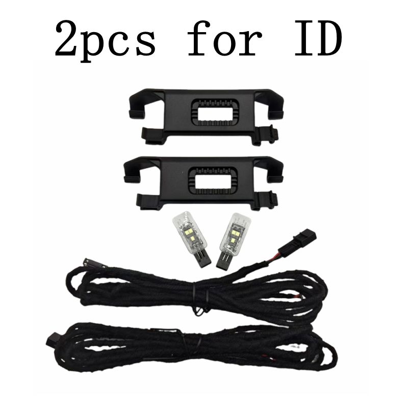 2pcs  Rear footlight LED Footwell Lighting + Cable Rear set for T-ROC Jetta Polo T-Cross Enyaq Rear Foot