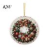 Office Holiday Decorations Christmas Acrylic Hanging Ornament, 2D Flat Double Side Printed Personalized Gifts Santa Snowman Pendant for Tree