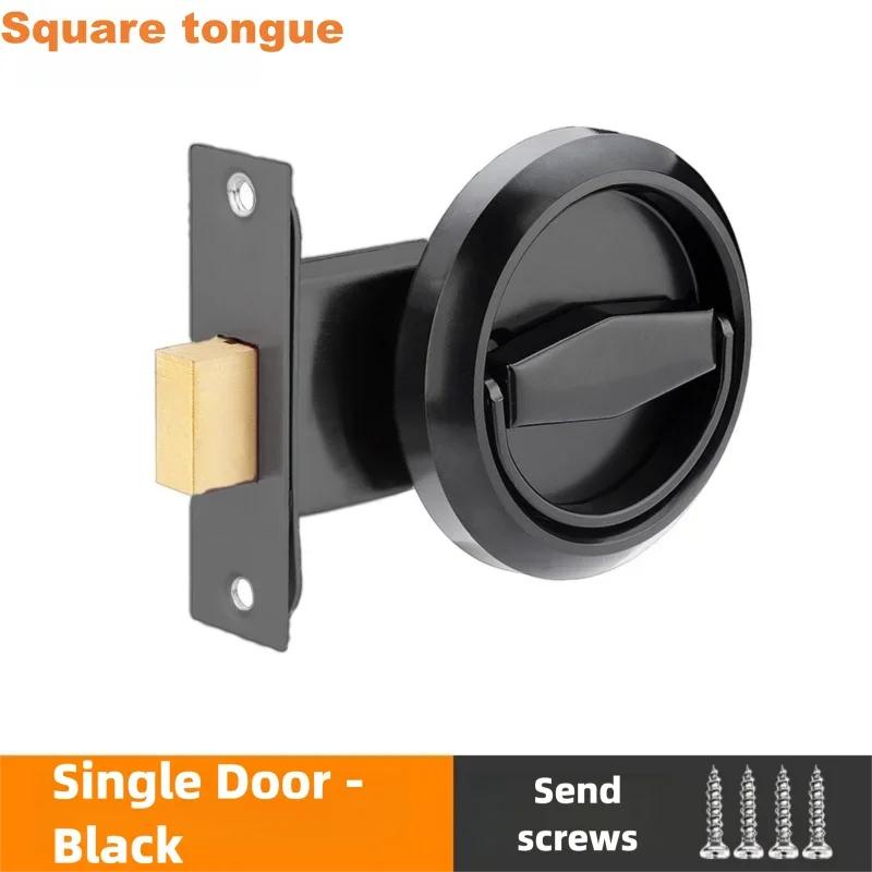 Invisible Recessed Door Lock Stainless Steel Handle Keyless Mechanical Outdoor Fire Proof Home Security Hardware