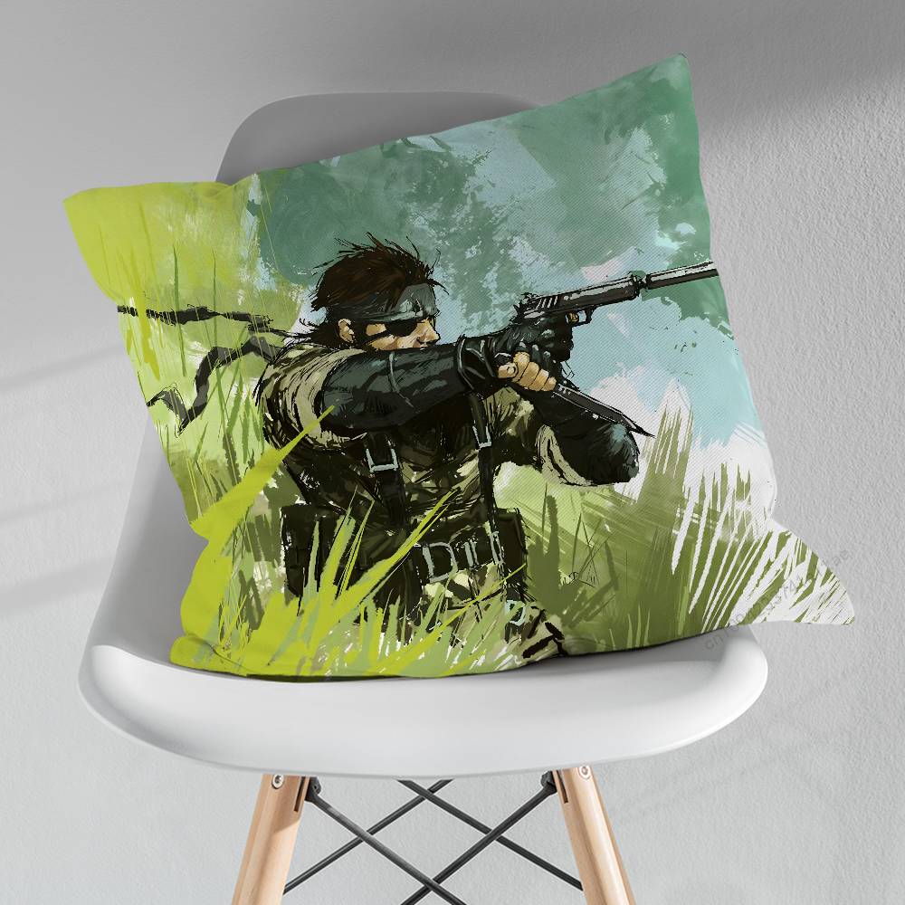 Game MMetal GGear pillow over living room sofa cushion cover home decoration bedroom room bed pillow cover
