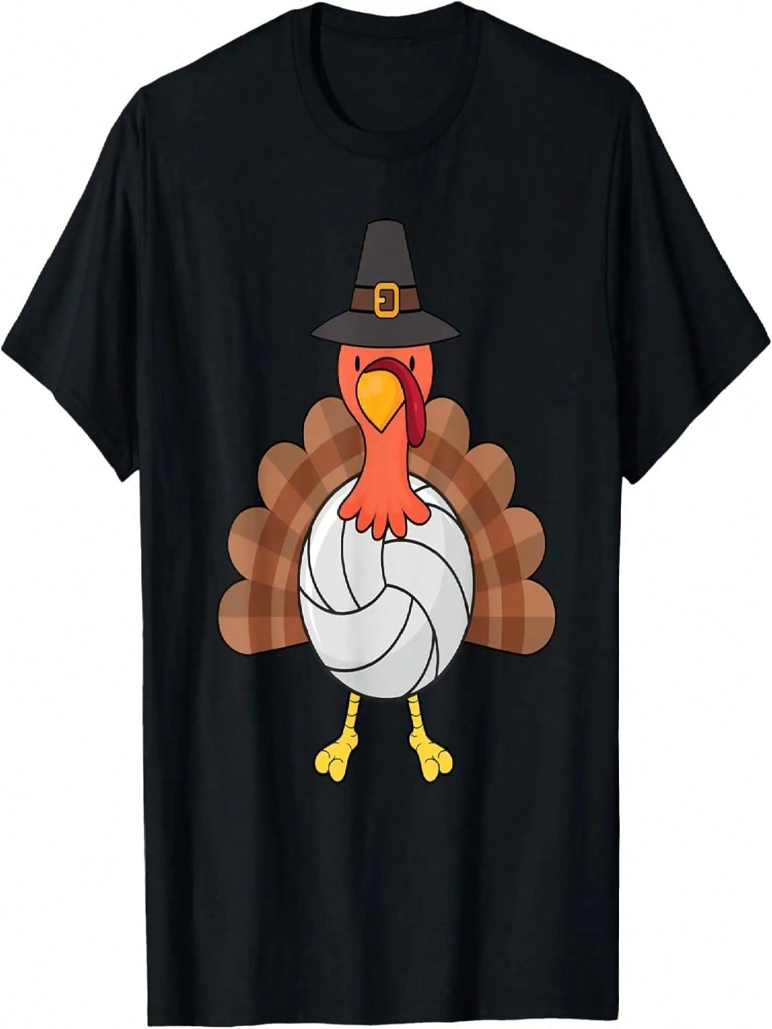 Volleyball Turkey T-Shirt Funny Thanksgiving Volleyball Tee T-Shirt S разноцветный