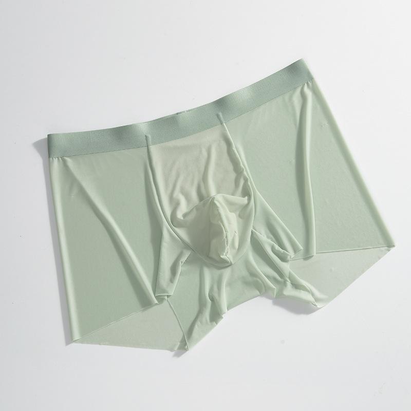 New Men s Summer Lightweight Ice Silk Traceless Quick Drying Breathable Underpants L