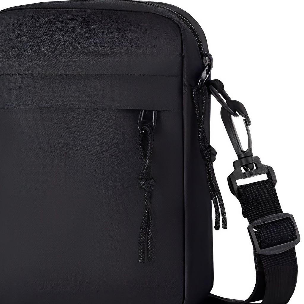 Warrior Stylish Casual Portable Nylon Crossbody Bag Unisex Bags Black H35B03U5106201