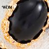 Commuter Accessories for Office 1 Pair Vintage Oval Stud Earrings Women, Retro Statement Lightweight Jewelry Women Gemstone Earrings, Gold Frame