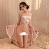 Sexy underwear court bride cheongsam retro belly pocket seduction hanfu embroidered uniform 722