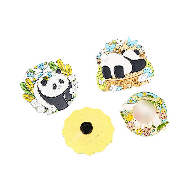 Custom Enamel Epoxy Anniversary Metal Brooch Badge