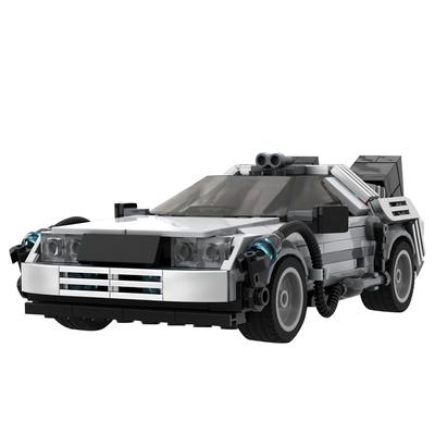Deloreaned De Volta Para O Futuro Carro De Corrida Máquina Do Tempo Modelo Blocos De Construção Juguetes Para Crianças Brinquedos Presentes De Aniversário