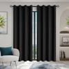 2pcs Modern 100% Blackout Curtain with Coated Lining, Solid Window Curains for Bedroom, Living Room, Dining Room, Home Decor