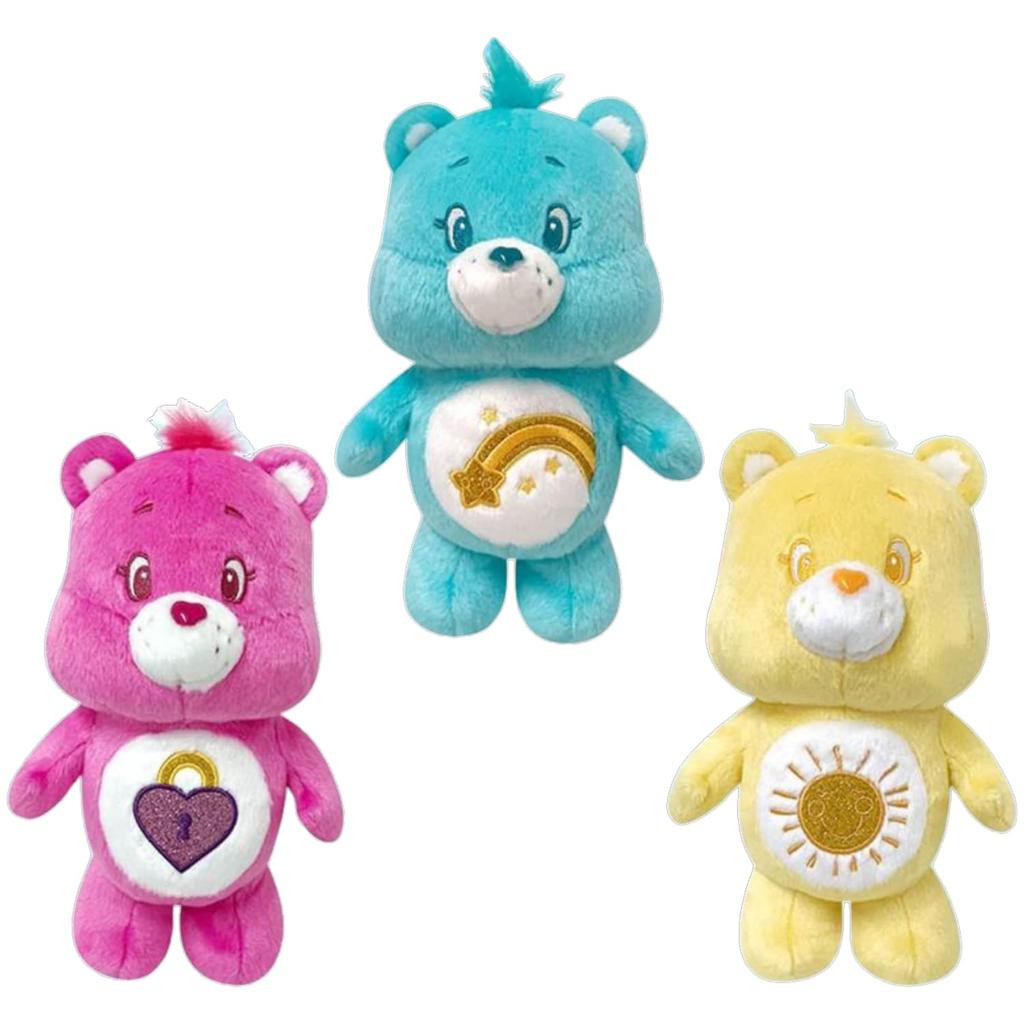 Care Bears Kirakira MB Plush Toy 22cm Care'Bears Approx. (Funshine Bear)