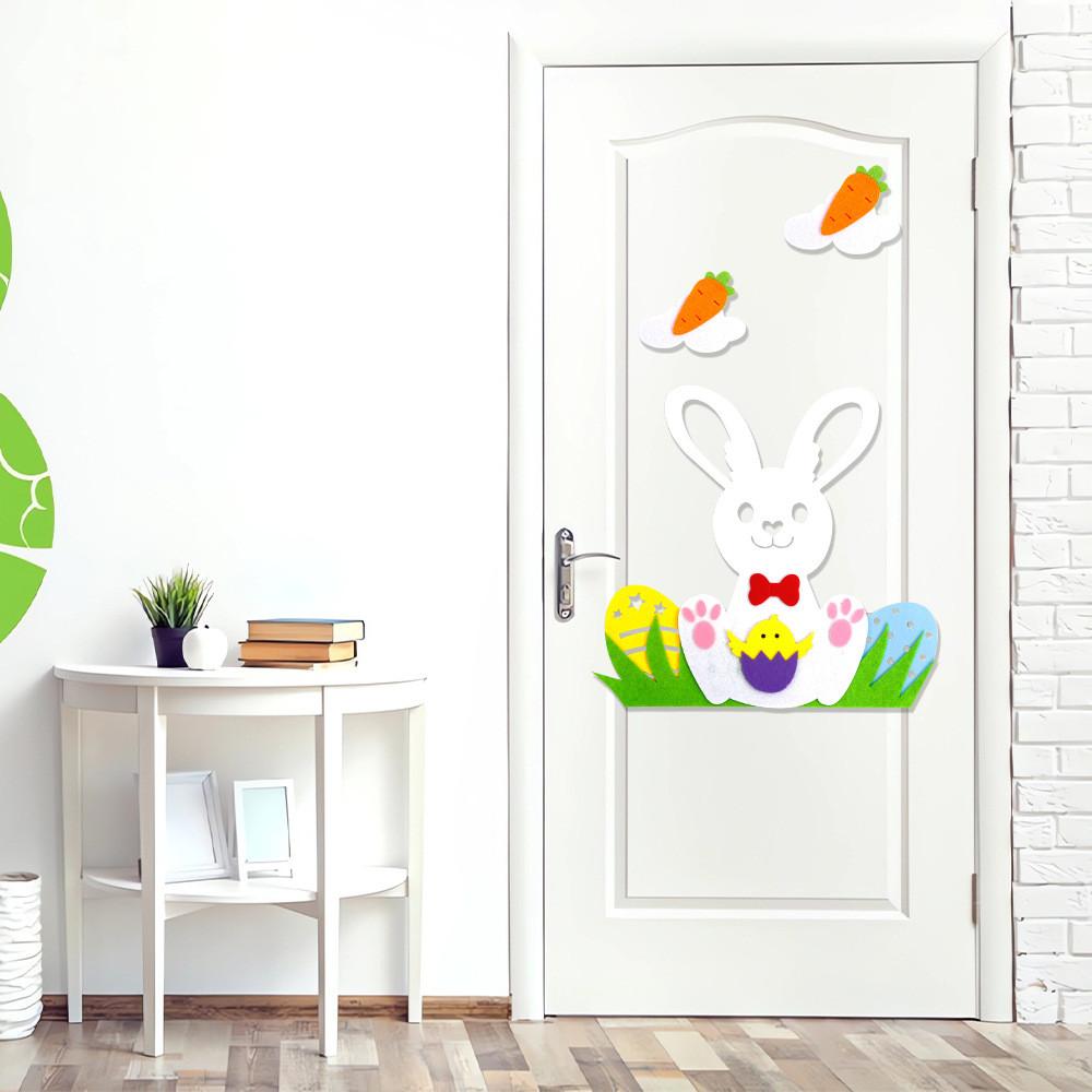 Adorable Diy Easter Bunny Door Decorations Craft Set For Cheerful Holiday Decor