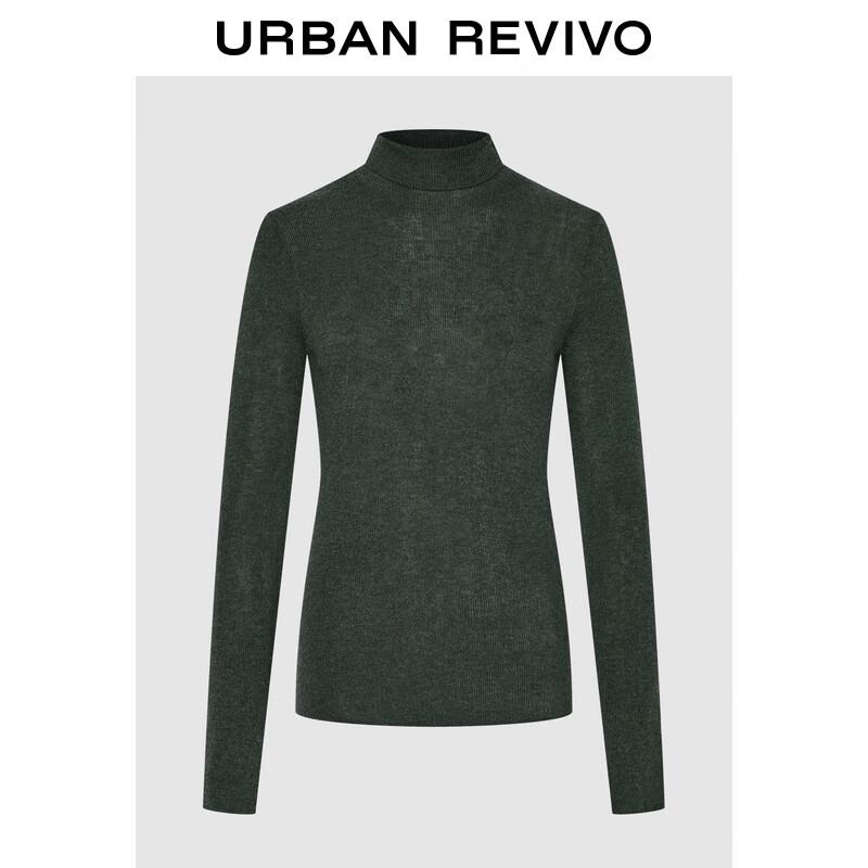 

Женский трикотажный топ с высоким воротом, облегающего кроя, с длинным рукавом S