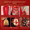 Housewarming Decor: Fu Character Door Handle Pendant Knot for New Home Ceremony