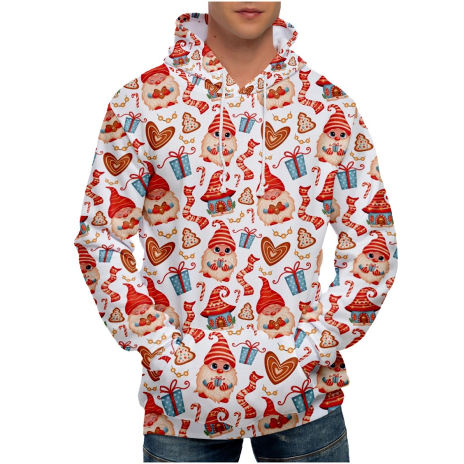 

Мужская свободная толстовка с капюшоном с принтом, мужская повседневная модная спортивная толстовка XL зелёный