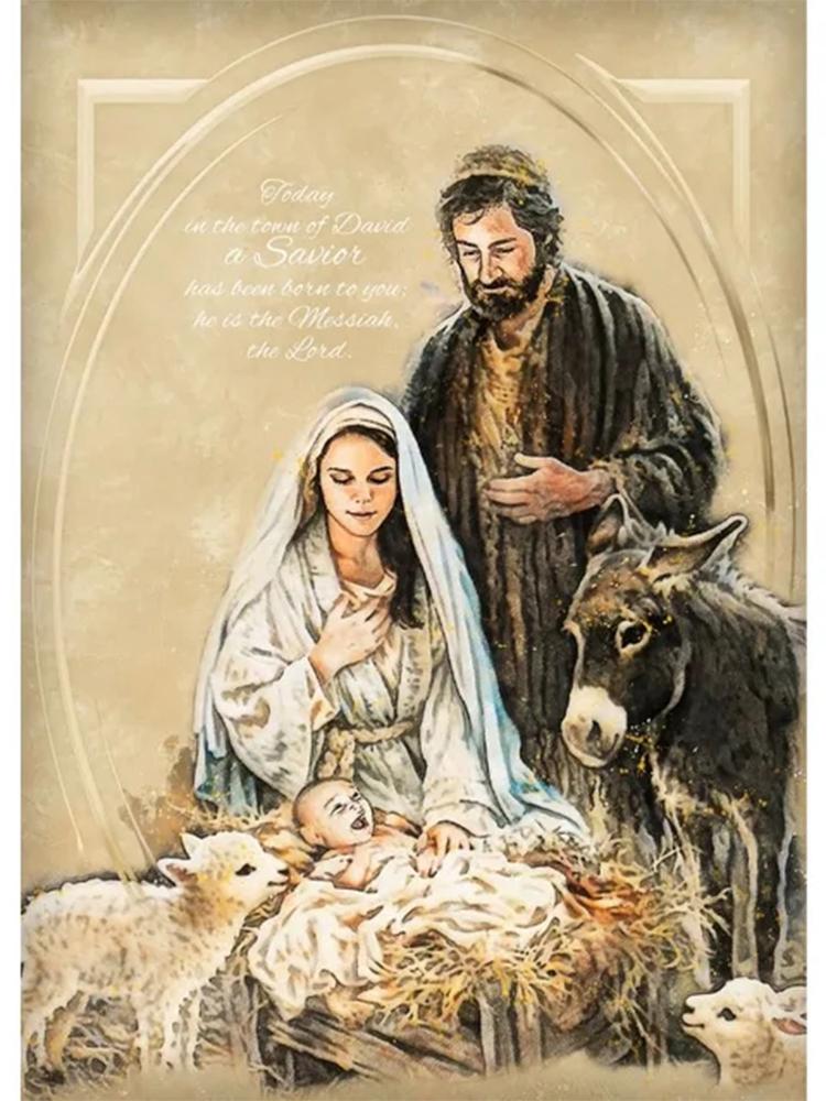 Diy Diamond Painting Religious Leader Mosaic 5d Full Diamond Embroidery Cross Embroidery Set Diy Home Decoration Painting Art