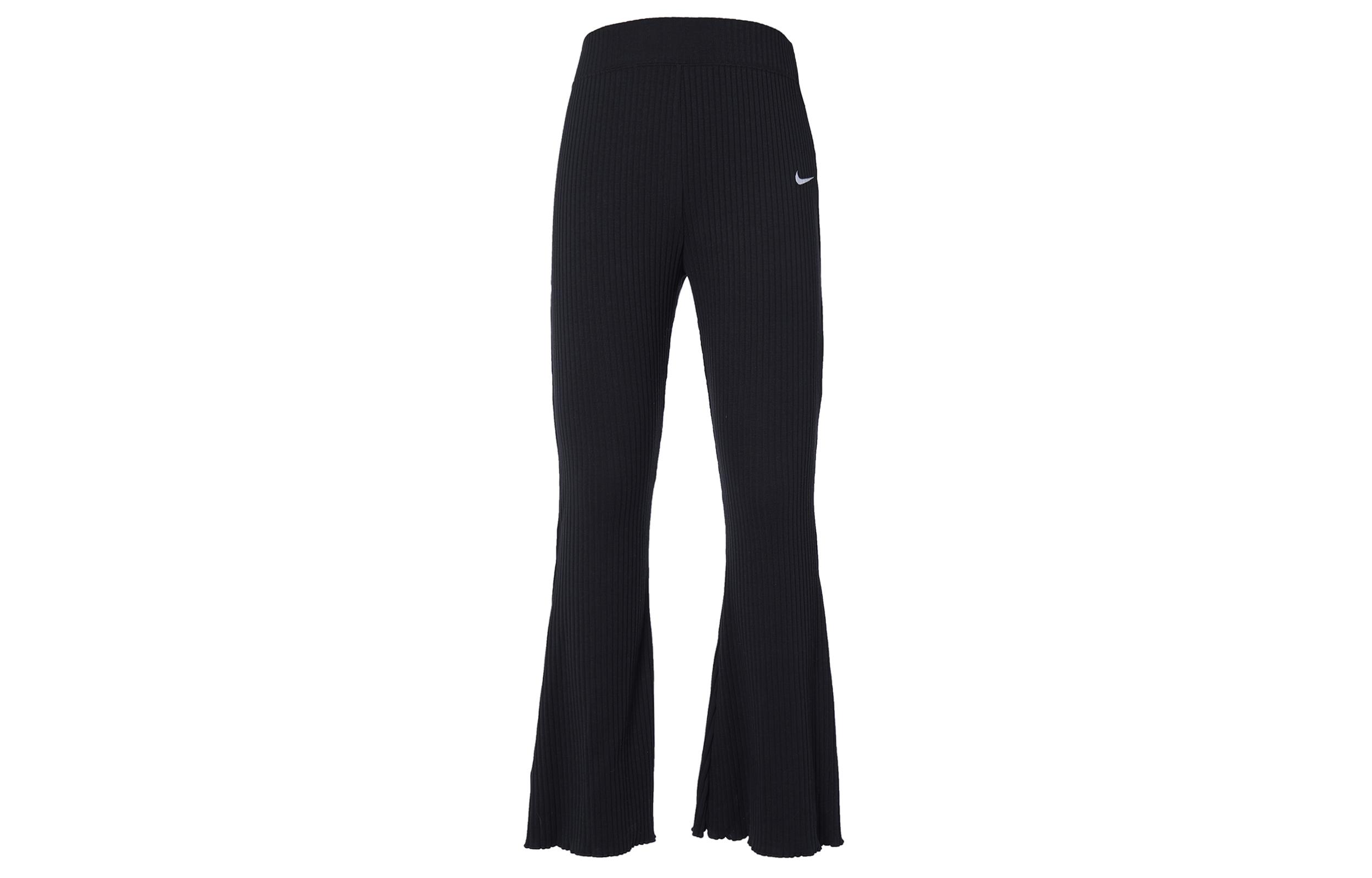 Nike Sportswear Women ss High Waist Ribbed Jersey Pants Asia Sizing Black DV7869-010 L