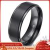 Anel de Titânio Preto Tigrade 4/6/8/10mm Anel de Casamento Escovado Masculino Anéis de Noivado Femininos Cor Prata Bague Femme anel joias