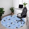 1PC Sheep Yarn Pattern Office Round Area Rug, Mat Suitable For Office, Under Office Chairs Bedroom Living Room Home Decor, Room Deco