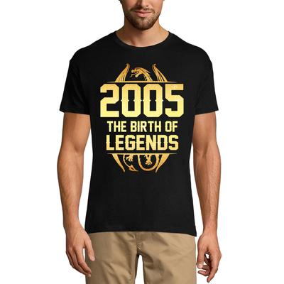 Men's T-Shirt Vintage 2005 the Birth of Legends - 15th Birthday Gift Tee Shirt