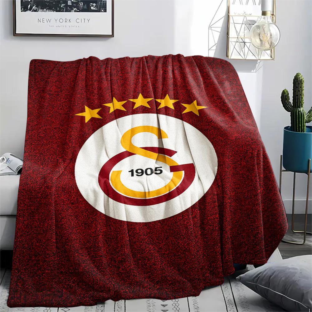 1PC Galatasaray S Patterned Flannel Blanket Suitable For All Seasons for Home Decor Warmth and Comfort Gifts Holiday Present