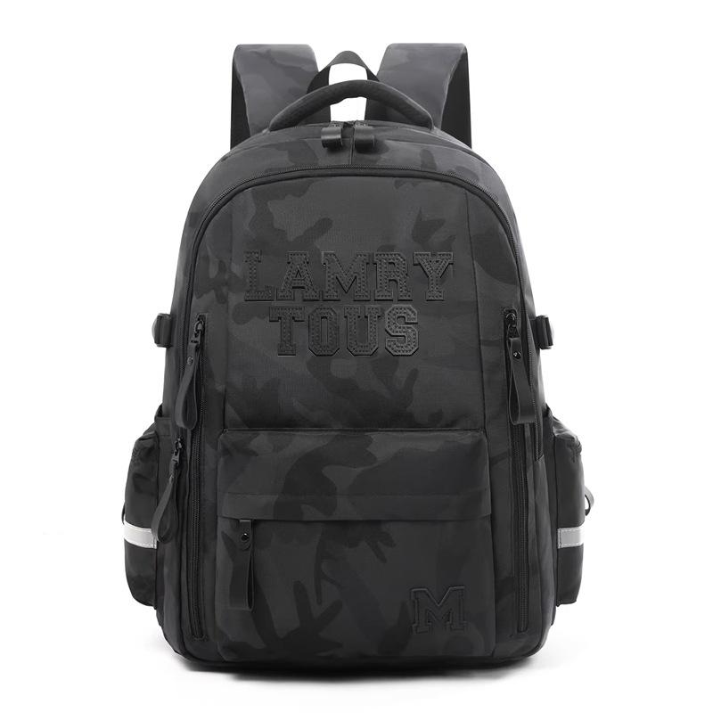 Schoolbag Fashion Camouflage School Bag Men's Large Capacity Junior High School Girls Outdoor Travel College Student Computer Backpack