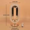 Crystal Oval Table Lamp Led Small Night Light Street Diy Snowy Flowing Hemp Snow Night-light Convenient-light Bedroom-girl-light