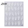 Retro Black Nail Stickers Halloween Art Stickers, 3D Embossed Skeleton Hand Pumpkin Bat Professional Salon Accessories Decals, Self-Adhesive Manicure