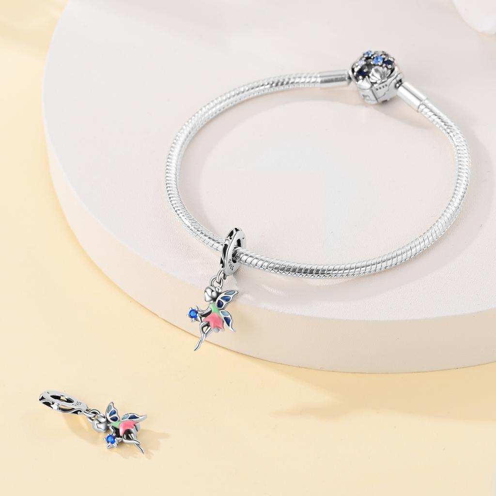 Original Copper Charms Luxury Flower Spirit Pendant Animal Beads Fit Bracelet Diy Women Making Delicate Gift