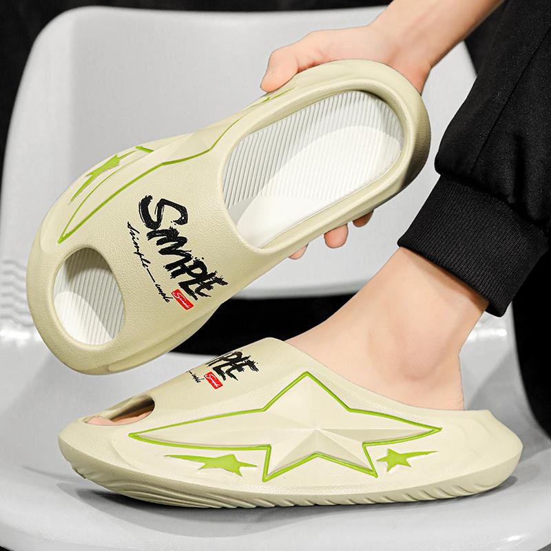 Fashion New Sale Comfortable Men's Slipper Eva Thick Bottom Sandals for Man Summer Beach Personality New Style Non-slip Mans Shoes