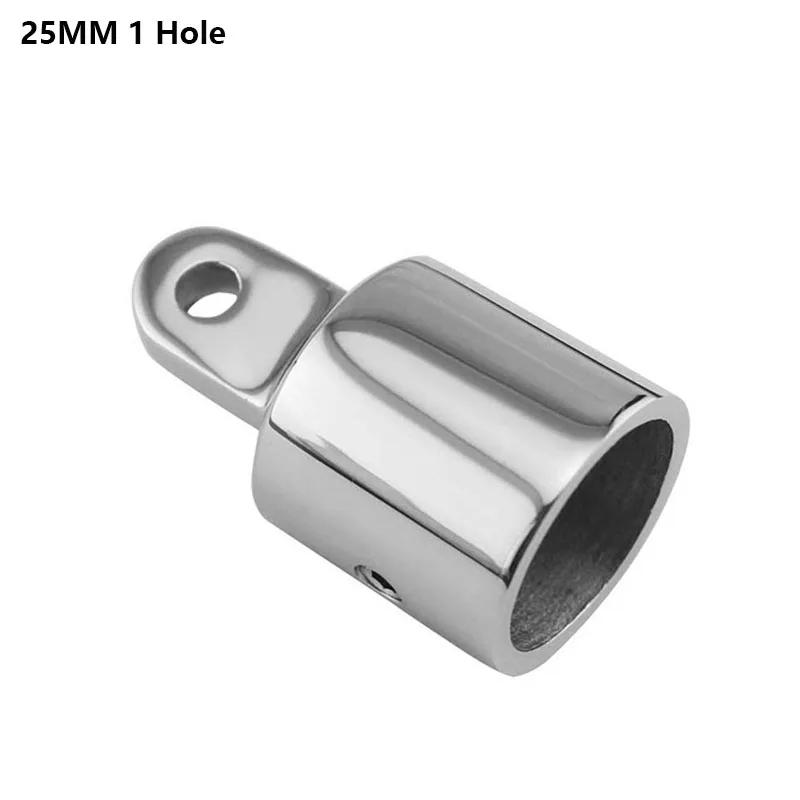 1PC Boat Bimini Top Fitting Deck Hinge Slide Cap 22mm25mm Pipe Eye End Cap External Eye End Canopy Tube Boat Accessories