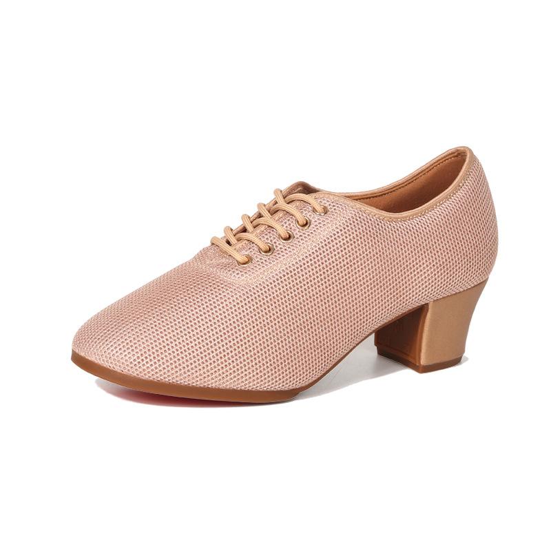 

Туфли для народного танца дышащая сетка туфли для латиноамериканских танцев женские туфли для танцев на мягкой подошве для социальных танцев для практики туфли для преподавателей новые 2025 42 золотой