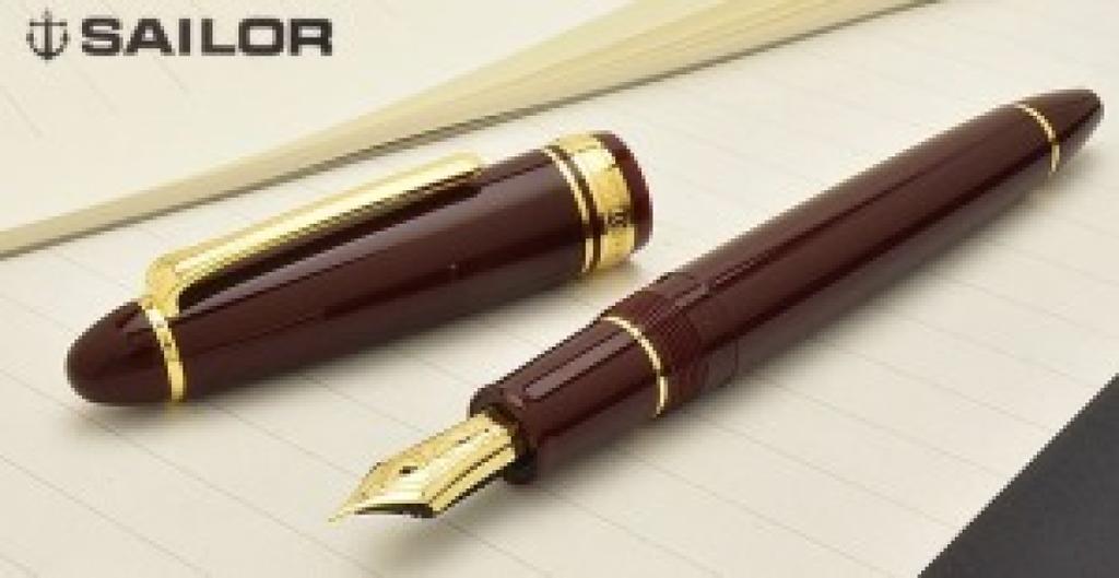Sailor 1911 Gold Profit Large 21K Fountain Pen Music Nib 11-2021-932 with Converter