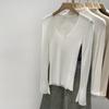 Women's Autumn 2025 Slimming Korean V-neck Knit Top