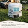 Toilette Portable Roulettes WC Chimique 24L Camper, Camping, Auto Caravane Briebe Camp Comfort Plus WC1196W Blanc