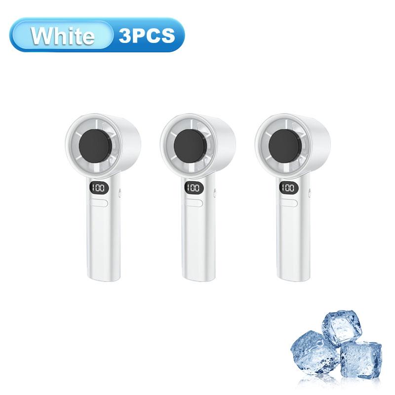 Portable Handheld Fan Usb Rechargeable Mini Fan With Digital Display Small Electric Fan For Outdoor Camping Office Home