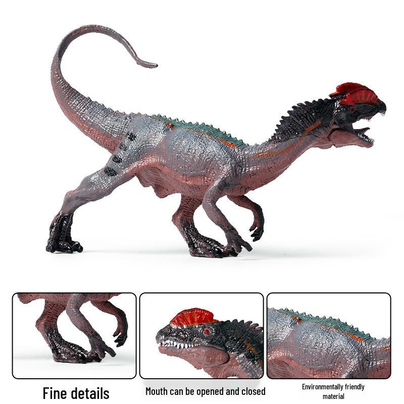 Double-crested Dilophosaurus Dinosaur Toy Model for Kids