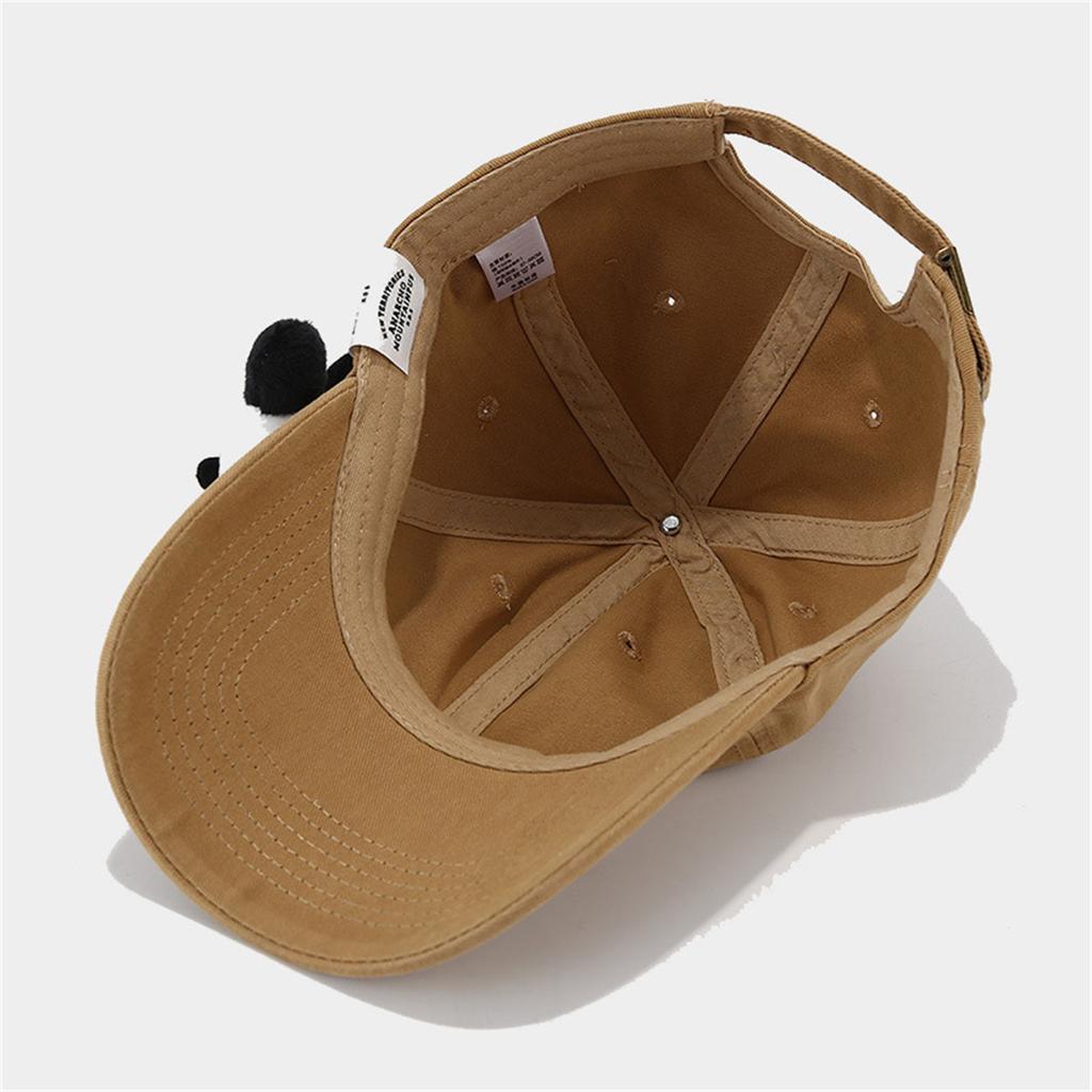 Women Chinese Panda Baseball Hat For Girls Women Unisex Panda Adjustable Hat Cute Stuffed Panda