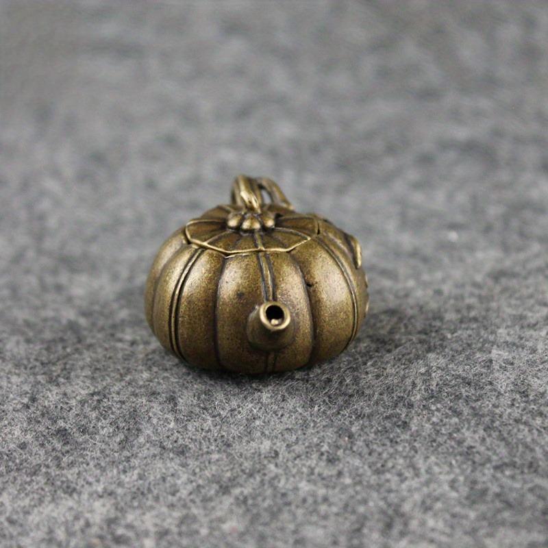 Antique Collection Pure Copper Pumpkin Small Teapot Mini Ornament Home Gift