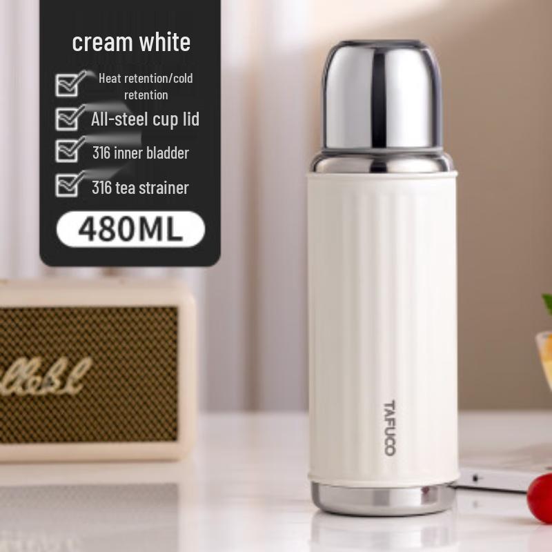 TAFUCO T1525 Portable Retro Insulated Water Bottle 480ml