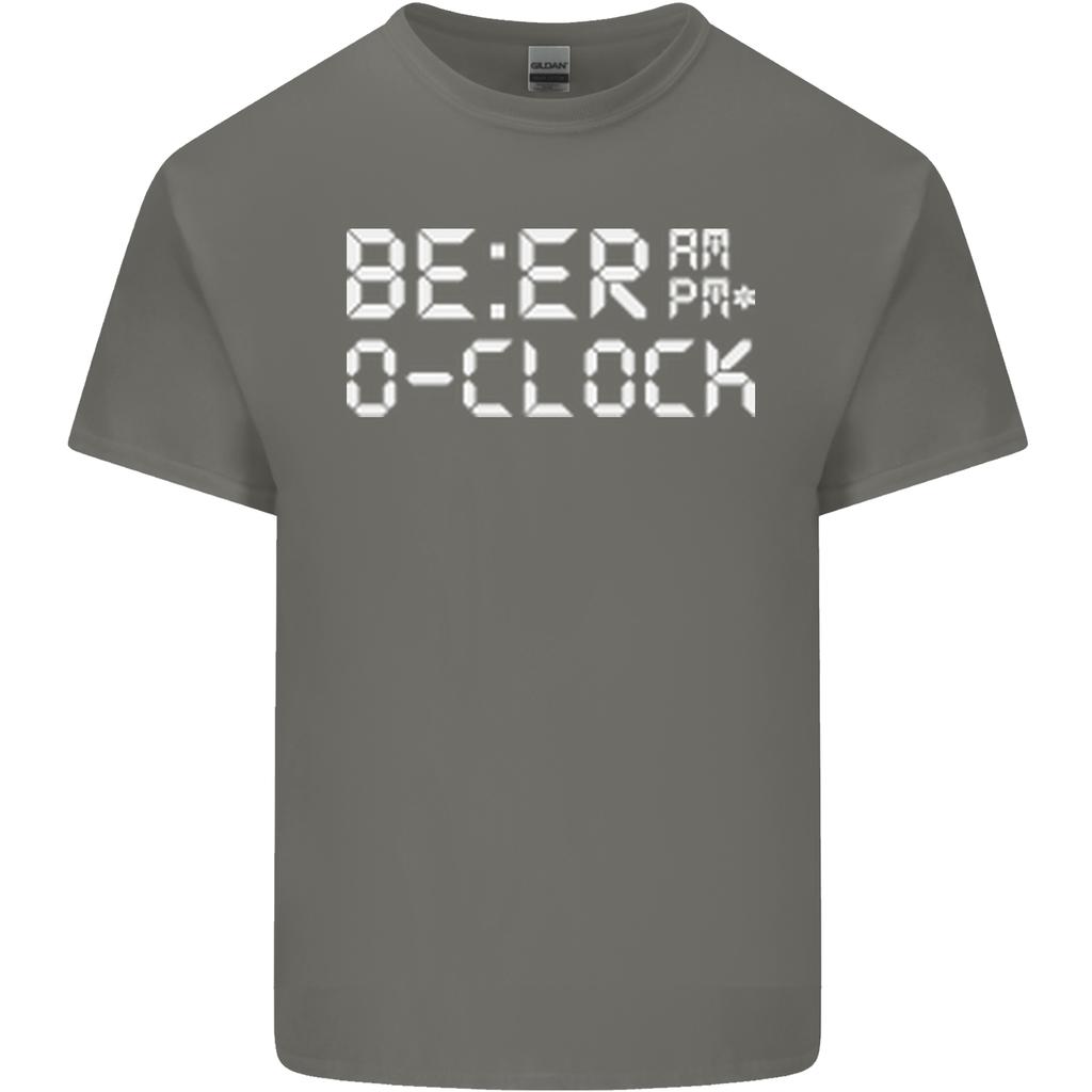 Beer OClock Funny Alcohol Drunk Humour Unisexs Light Cotton TShirt