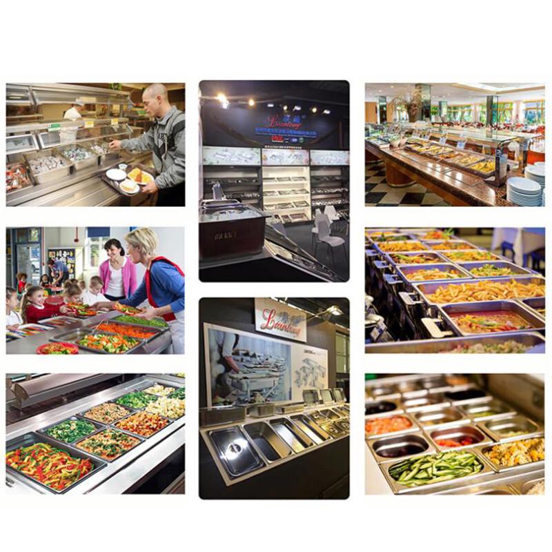 Commercial Rectangular Stainless Steel Food Pan